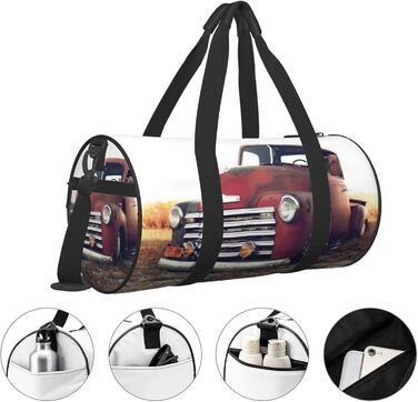 Універсальна дорожня сумка, спортивна сумка для чоловіків та жінок, червоний вантажний автомобіль, мішок для подорожей, спортивна сумка