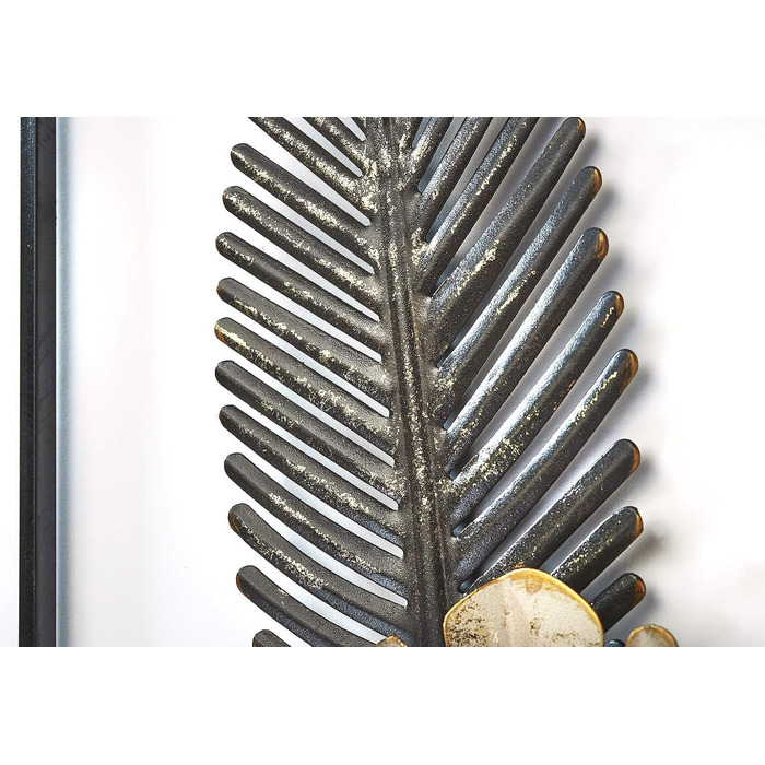 Коболо настінний фотошпалери настінне оздоблення металеві картини настінне мистецтво сучасне - MONSTERA - металл - 29x74 см - чорн