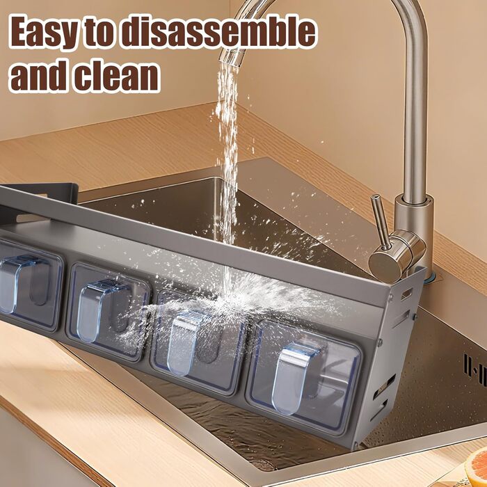 Підставка для спецій з банками для спецій, окремостояча та настінна підставка для спецій, банки для спецій з полицею, підвісна підставка для спецій (не потребує свердління) з 4 коробками для спецій, тонкий металевий органайзер для спецій на кухонну стільн