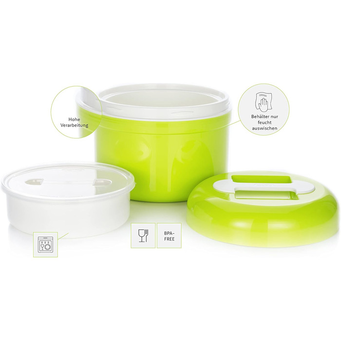 Йогуртниця без електрики Колір Лайм В т.ч. 2 пакетики біоферментів