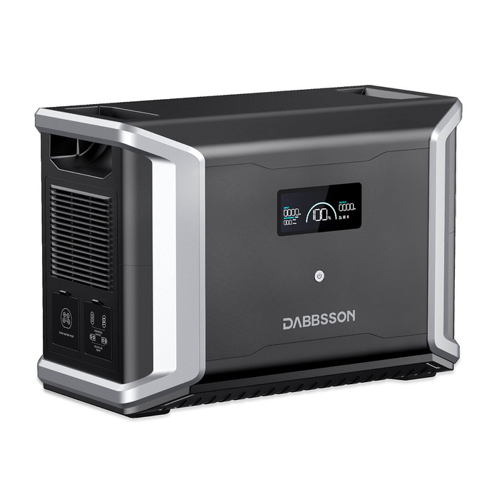 Розширювальний акумулятор Dabbsson DBS3000B 3000 Втгод, допоміжний LiFePO4 акумулятор, сумісний з портативною електростанцією, сонячним генератором DBS2300, аварійне джерело живлення для кемпінгу, подорожей, автофургонів, надзвичайних ситуацій, відключень