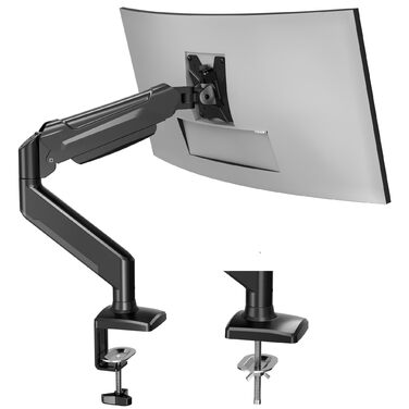 Тримач для монітора BONTEC 13-32 дюйми, 3-9 кг, VESA 75/100 мм, з газовою пружиною, ергономічний, поворотний, нахильний та обертовий