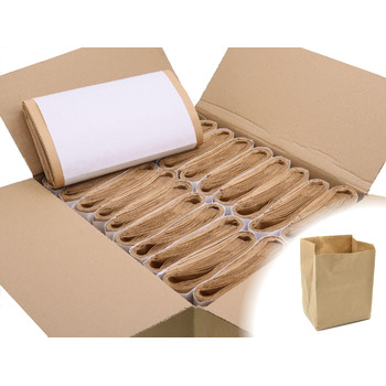 Біомакетні пакети Sperling з крафт-паперу, 10 літрів, 200 шт. , коричневі, 27 x 20 x 16 см, компостовані