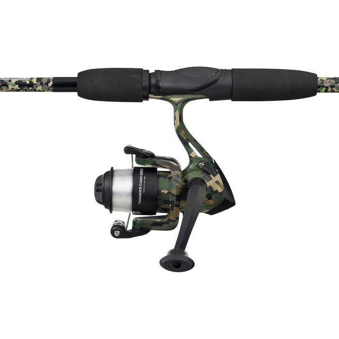 Спінінговий комплект Mitchell Tanager Camo II Легкий набір вудилища та котушки для прісноводної та хижої риболовлі Ідеально для початківців 2-дільний, 2.7м 15-40г