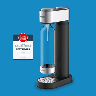 Пластик, 1 літр, чорний чорний, 4902BK/10 GoZero Soda Maker