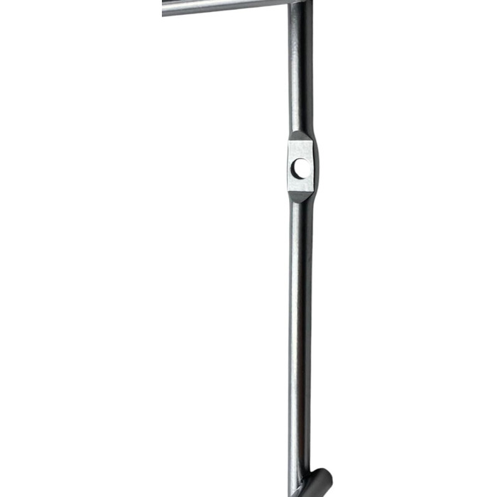 Рівнева стійка для спецій на дверцятах шафи - Широка - Підвісний органайзер для спецій - Органайзер для спецій на 4 x 10 баночок для спецій - Стійка для спецій кухонної шафи - Кухонна полиця 42,5 x 50,0 x 6,5 см (Срібляста), 4-