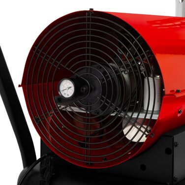 КВт непрямого нагріву, дизельний/масляний обігрівач з вихлопною трубою, термостат, витрата повітря 1400 м/год, бак 50 л, масляний обігрівач із захистом від перегріву, пристрій контролю полум&39я, масляний обігрівач, дизельна гармата 50 кВт непрямого нагрі