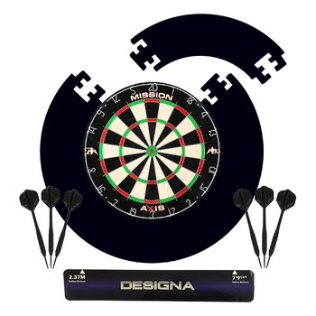 Мішень для дартсу Mission Darts Home Center, набір дартсу, що включає мішень для дартсу та 2 набори дартсу, рамка-пазл