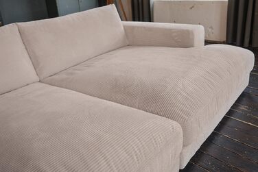 Шнур для великого дивана KAWOLA Madeline Вічний дизайн та елегантність Зручний мега-диван Ідеально підходить для ігор та відпочинку, сіро-коричневий, поліестер