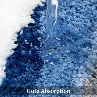 Синій килимок для ванної кімнати, милий килимок для ванної, доріжка, килимок для ванної для пляжу, ванна кімната, довгий килимок для ванної кімнати, прибережне оздоблення, доріжка для ванної кімнати, килимок для раковини 50x120 см