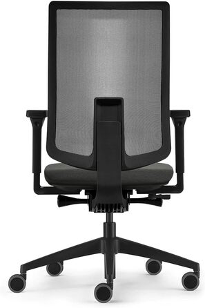 Ергономічне офісне крісло, сітчаста мембрана, антрацит, регульована висота Антрацит Базовий, 2