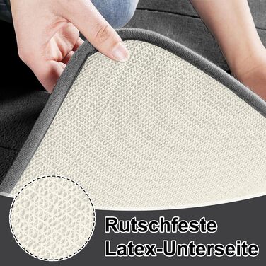 Комплект килимків для ванної CEWROM з 3 предметів з піни з ефектом пам&39яті, м&39який килимок для ванної з піни з ефектом пам&39яті та U-подібний килимок для туалету, комплект килимків для ванної з мікрофібри, килимки для ванної кімнати, які можна прати 