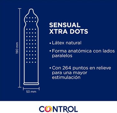 Презервативи CONTROL Sensual Xtra Dots, 12 шт. , 50 г, 00010364000000