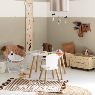 Комплект дитячого столу та 2 дитячих стільців Alex білий, 3-предметний