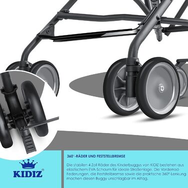 Коляска CITY Buggy Дитяча коляска-баггі складна Спортивна коляска Складається на 360 4-дюймові колеса В комплекті чохол від сонця