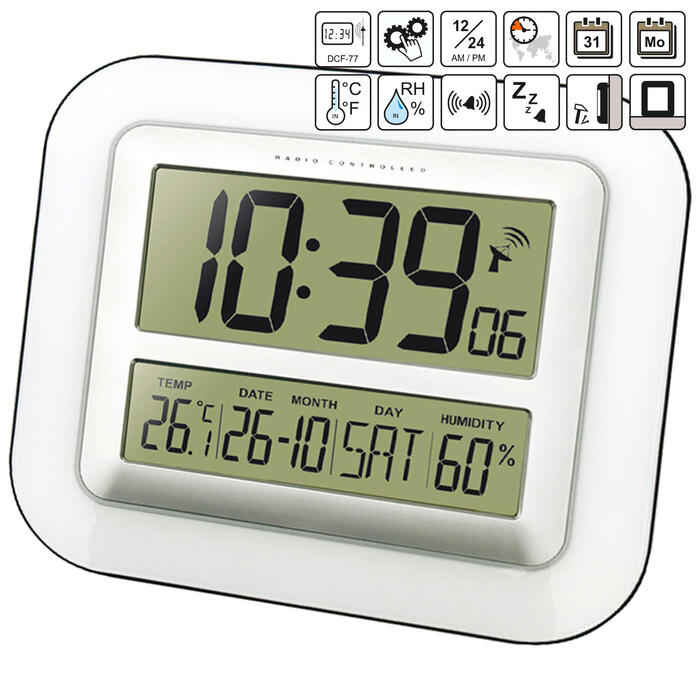 Годинник настінний Technoline WS8006 Silver (WS8006)