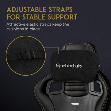 Комплект подушок з піни з ефектом пам&39яті noblechairs, подушки з піни з ефектом пам&39яті для ігрових крісел, ідеальна підтримка шиї, ергономічна подушка для офісного крісла