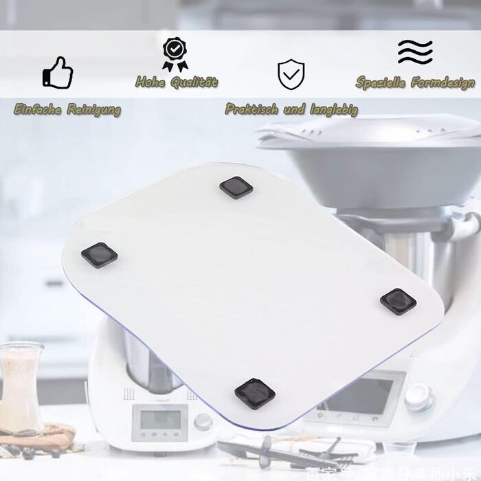 Розсувна дошка Eucteje Розкатна дошка Обладнання для розсувної дошки Килимок Glider Підкладкова дошка Аксесуари Сумісні з кухонним комбайном Thermomix TM5 TM6