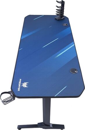 Ігровий стіл Acer Predator 140 x 60 см - Ігровий стіл із чохлом для килимка для миші, відділенням для геймпада, двома каналами для організації кабелів, тримачем для гарнітури та чашки, ігровий стіл GP.OTH11.03L
