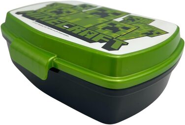 Ланчбокс для дітей Майнкрафт - прямокутна сумка для обіду, їжі та перекусів - 18 x 5 x 13 см