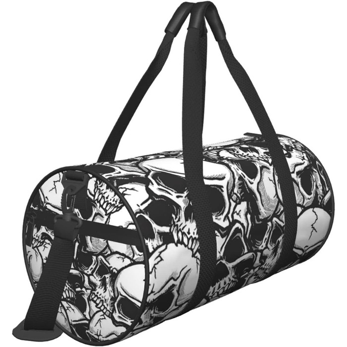 Спортивна дорожня сумка з дизайном черепа, унісекс, велика сумка для подорожей та спорту