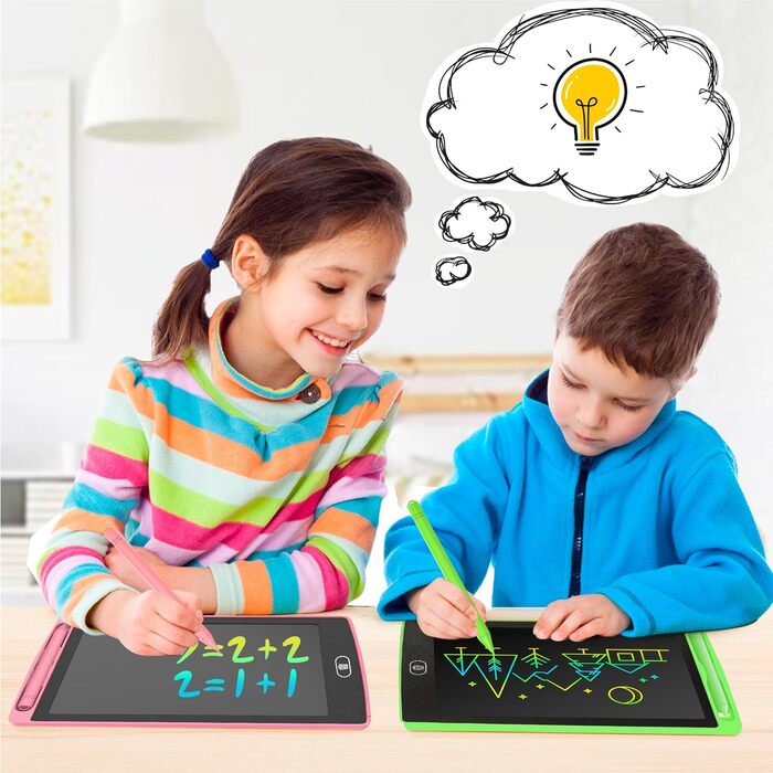 РК-планшет для письма, іграшка для дітей 8,5 дюймів, 2 упаковки дошки для малювання, РК-дошка для письма для дітей, іграшки для ді