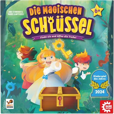 Чарівні ключі, Чарівна гра в кубики для дітей віком від 6 років, Сімейна гра для 2-4 гравців, Дитяча гра року 2024, 646323