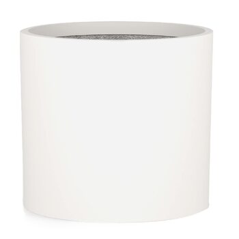 Горщик для рослин Fox&Fern XL - Великий квітковий горщик з дренажним отвором - Висота 34 см - Горщики для кімнатних рослин - Діаметр 38 см - Великі горщики - Горщик для рослин - Матово-білий 15 дюймів