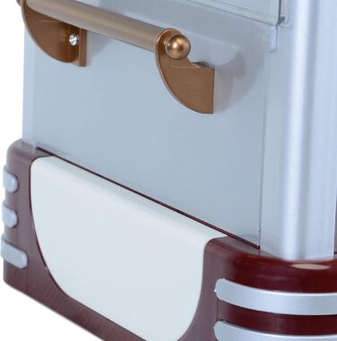 Машина для попкорну Jago Retro - 60 л/год, 200 г/10 хв, горщик з нержавіючої сталі, для солоного попкорну - вигляд 50-х, професійна виробник попкорну, виробник, торговий автомат