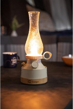 Ліхтар для кемпінгу Berger Dorina з портативним зарядним пристроєм Акумуляторний кемпінговий ліхтар для використання без електрики Кемпінговий ліхтар з батареєю та USB-кабелем Легкий кемпінговий ліхтар для використання в наметах без електроенергії