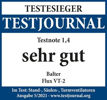 Баштовий вентилятор Balter з пультом дистанційного керування, висота 120 см, безшумний, переможець тестів, вентилятор, вентилятор