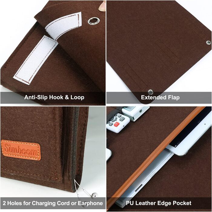 Органайзер для дивана, тримач для пульта дистанційного керування, приліжкова сумка з протиковзкою тумбочкою для зберігання телефону, журналів, книг, окулярів - кава