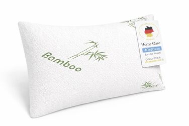 Бамбукова подушка 40x60 см Ергономічна подушка з дихаючим чохлом, в&39язкопружна піна, яку можна прати та гіпоалергенна