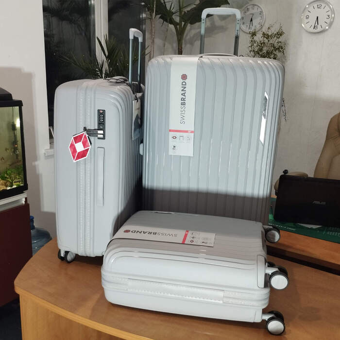 Валіза Swissbrand Narberth (M) Grey (SWB_LHNAR801M)