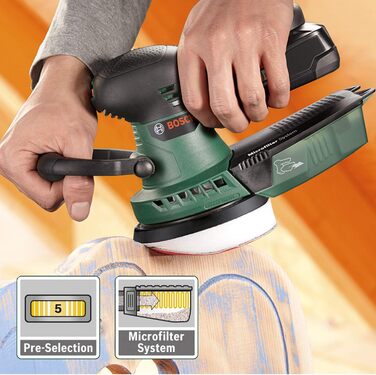 Акумуляторна ексцентрикова шліфувальна машина Bosch AdvancedOrbit 18 (без акумулятора, шліфувальний круг Ø 125 мм, мережа 18 В, у