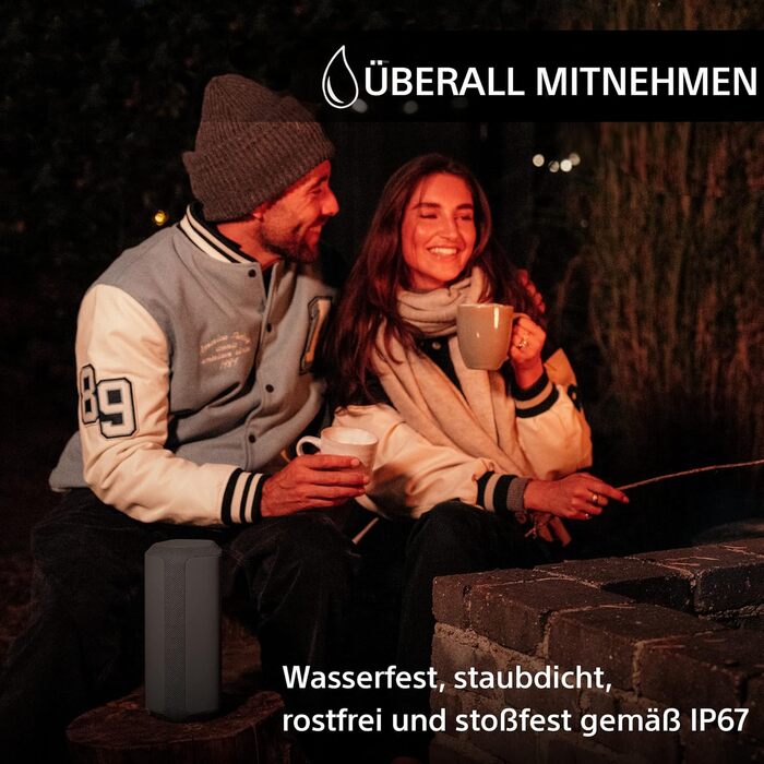 Портативна бездротова Bluetooth колонка з широким звучанням - водонепроникна, ударостійка, 24-годинна робота від акумулятора та шв