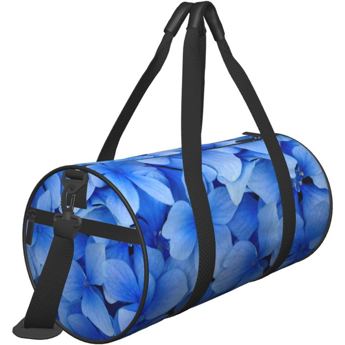 Спортивна сумка, дорожня сумка, сумка для подорожей, з тропічним квітковим принтом, сумка на нічліг, чорна, універсальний розмір