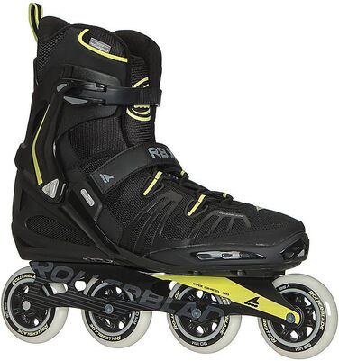Чоловічі роликові ковзани Rollerblade RB XL для фітнесу для дорослих чорно-лаймові високоефективні роликові ковзани 0