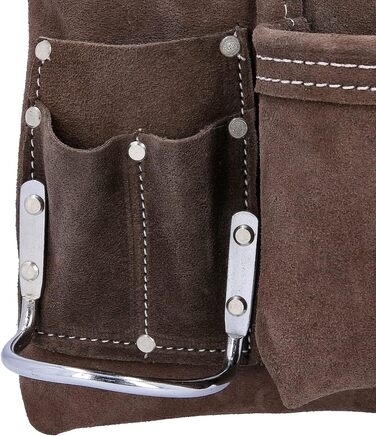 Сумка для інструментів з ременем, 3 багатофункціональні кишені, замшева сумка для цвяхів, органайзер для будівельників, теслярів,