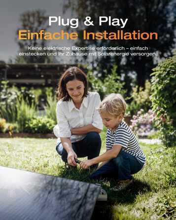 Балконна електростанція Solarway 1000 Вт / 800 Вт у комплекті з штекерним підключенням - Найновіший інвертор EcoFlow Stream 800 Вт - Повний комплект сонячної системи - Двосторонні чорні сонячні панелі 500 Вт, EcoFlow та аксесуари