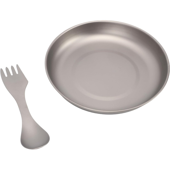 Набір посуду для кемпінгу Ti, багаторазовий, компактний, для мандрівників, активного відпочинку, туристів, тарілок для пікніка