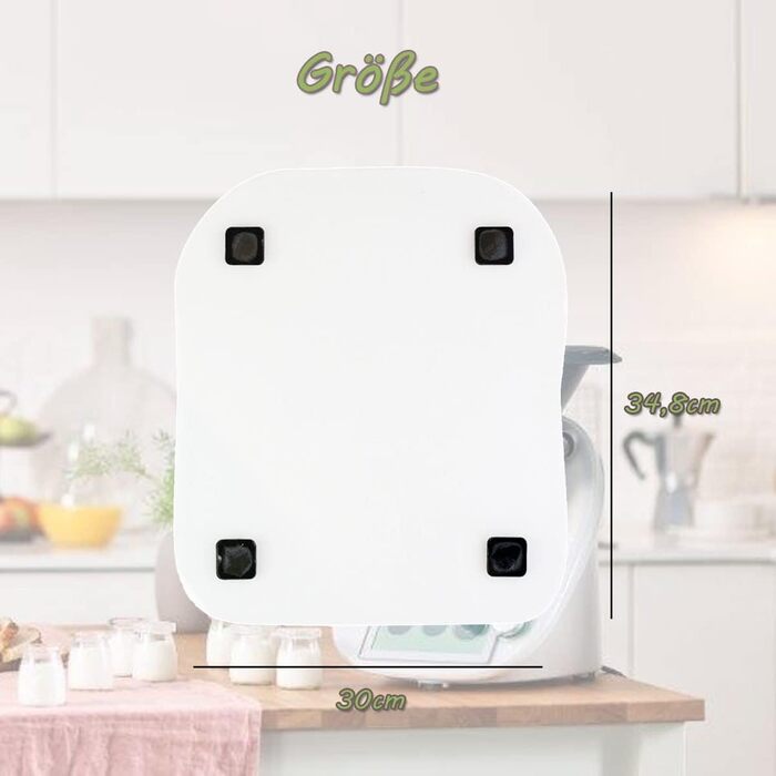 Розсувна дошка Eucteje Розкатна дошка Обладнання для розсувної дошки Килимок Glider Підкладкова дошка Аксесуари Сумісні з кухонним комбайном Thermomix TM5 TM6