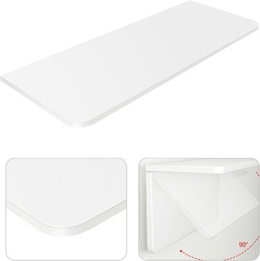 Складаний невидимий обідній стіл, плаваючий комп&39ютерний стіл, складна настінна перукарня, тумба під туалетний столик (60 * 30 * 1,6 см - білий)