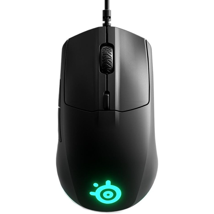 Ігрова миша SteelSeries Rival 3 - оптичний сенсор TrueMove Core з 8500 CPI - 6 програмованих кнопок - USB - роздільні кнопки запус