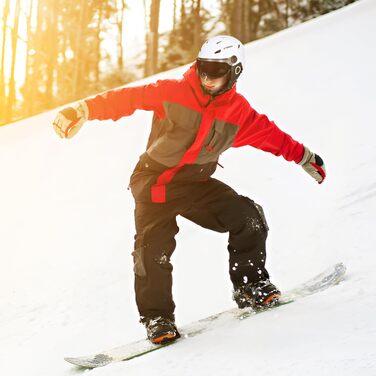 Лижний шолом TOMSHOO, шолом для сноуборду з козирком та вушними протекторами, вентиляційні отвори, міцний, теплий та дихаючий, лижний шолом для чоловіків та жінок, білий з козирком, розмір M
