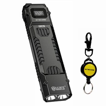 Ліхтарик Nitecore EDC29 EDC, ультратонкий, високопродуктивний, 6500 люмен, з висувним кільцем для ключів, чорний