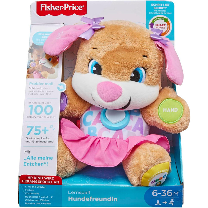 Іграшка будівельний транспортний засіб Fisher-Price - звуки та фрази, пропагує цифри, кольори та форми, з журавлем, версія англійська Італійська Португальська HWY65 (німецька)