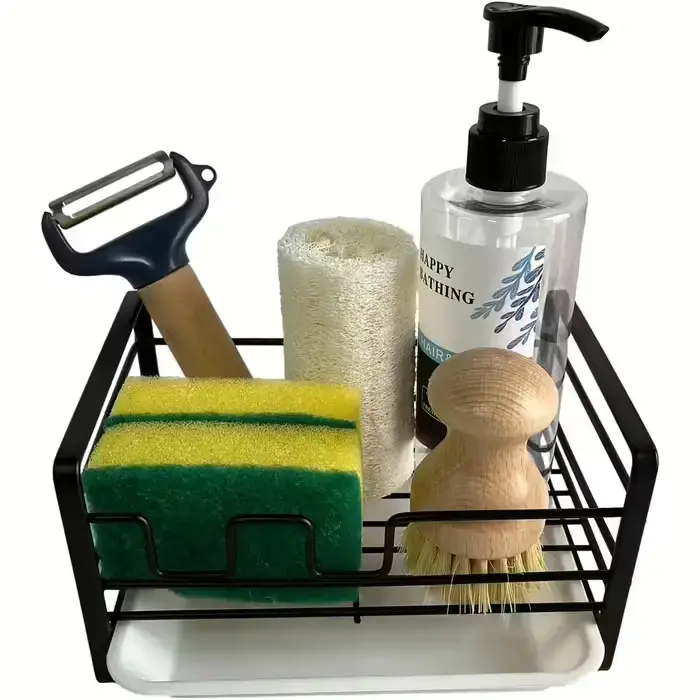 Органайзер для раковини з піддоном YOUJIA 2623268, чорний