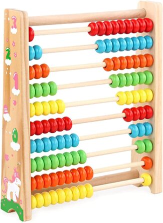 Рахівниця, дерев&39яна логарифмічна лінійка, дерев&39яна дитяча іграшка, іграшка Монтессорі, математика зі 100 дерев&39яними намис
