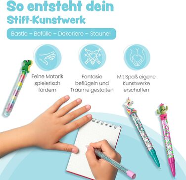 Майстер-клас з виготовлення ручок Clementoni Idea з понад 50 аксесуарами - Набір ручок своїми руками з понад 50 аксесуарами - Набір для виготовлення власних ручок, креативна іграшка та подарунковий набір для дітей віком від 6 років, 59415